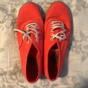 Neon Coral Vans